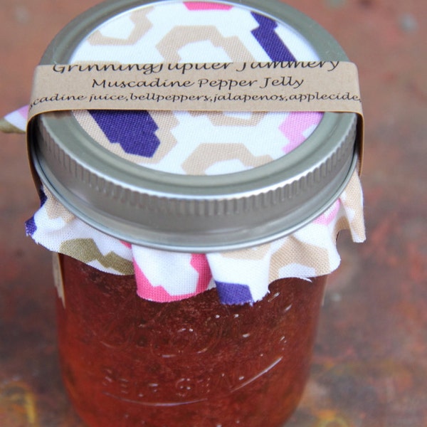 Homemade Muscadine Pepper Jelly - 8oz jar