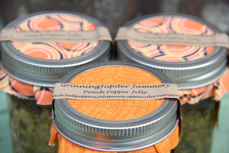 Chunky Peach Jalepeno Pepper Jelly 4oz image 5