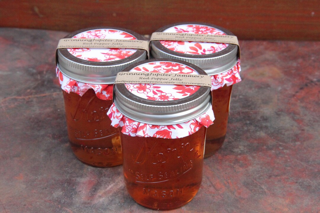 Homemade Red Bell Pepper Jelly 8oz Jar Etsy