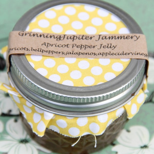 Homemade Apricot Pepper Jelly - 8oz