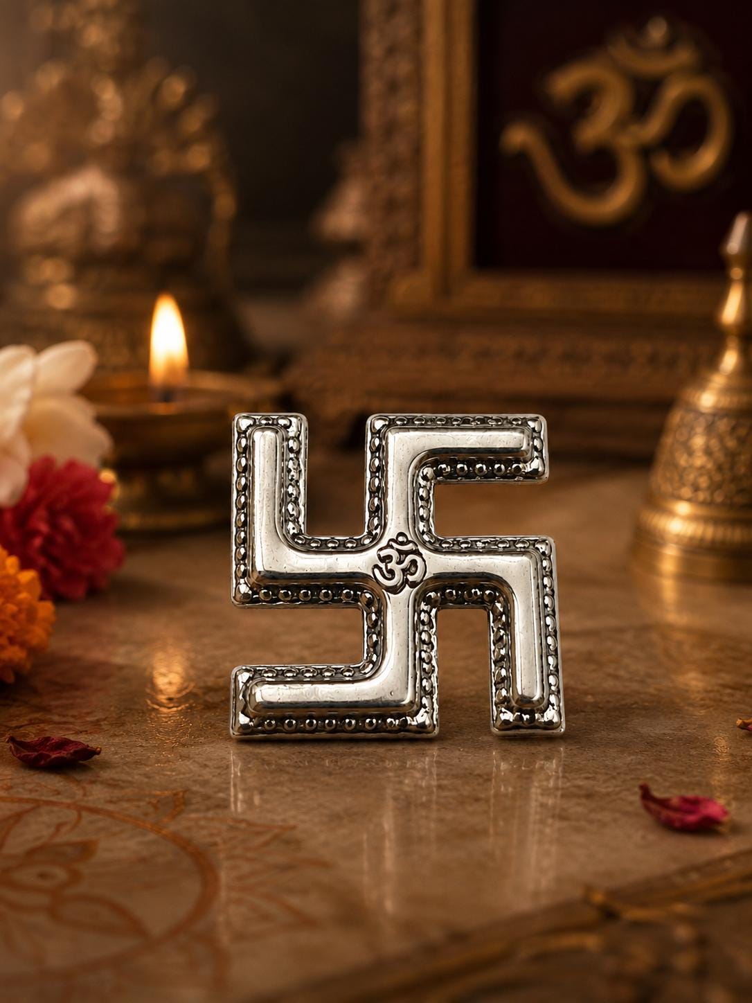 Silver Swastik - Etsy