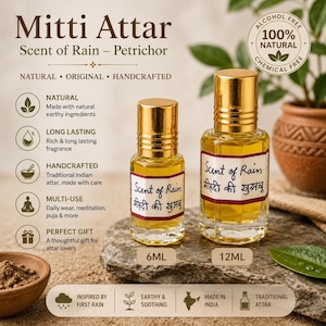 Mitti Attar Parfymolja, Doft av First Rain, Jordig Monsunarom