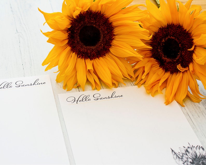 Penpal Writing Paper Set Floral Stationery Set Sunflower Letter Set Stationery Gift Set Botanical Writing Set with Envelopes