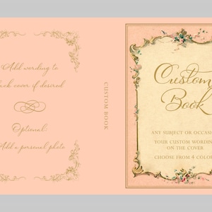 Custom Vintage Guest Book Personalized for Any Occasion Birthday ...