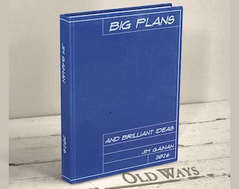 Blueprint Journal - Big Plans 2026 Journal - Personalized Hardcover Notebook - Gift for Student, Carpenter