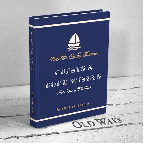 Nautical Guest Book Etsy
