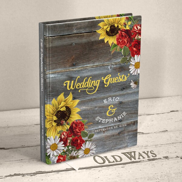 Sunflower Guest Book Etsy