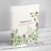 Herb Garden Blank Recipe Book, Cooking Journal - Custom Personalized Hardcover Blank CookBook - Gift for Organic Cook, Bridal Shower Gift 