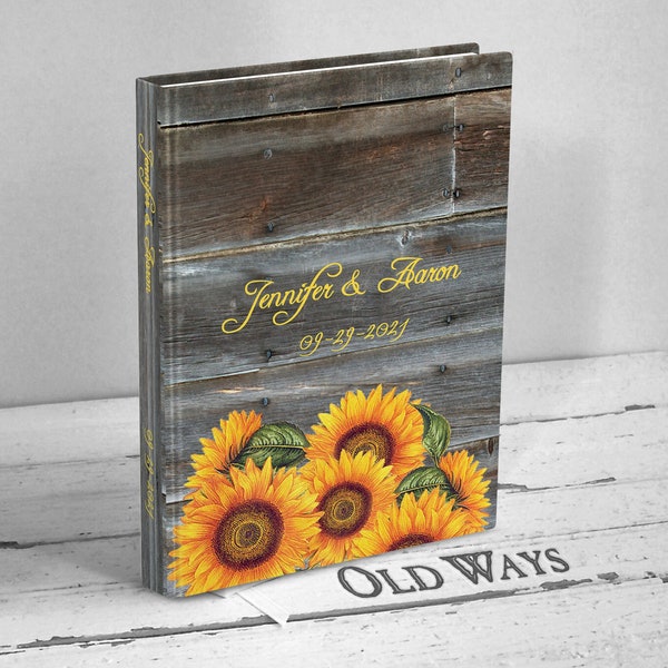 Sunflower Guest Book Etsy