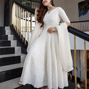 anarkali cotton dress with price Blue Pure Silk Cotton Gota Angarkha Style Anarkali Suit With Pink Dupatta
