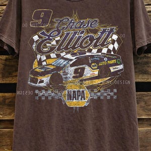 Vintage Racing Shirt, Retro Motosport Shirt, Race Day, Chase Elliott #9 Racing T-Shirt: NAPA Auto Parts Graphic Tee