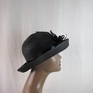 Black Hat made in USA 1960s  Formal/ Church/ Event/ Photo Shoot