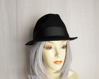 BRIXTON WOOL FEDORA Black size Medium  Womans