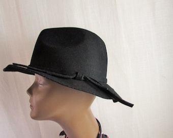 BLACK WOOL FEDORA Peter Grimm  Unisex Hat