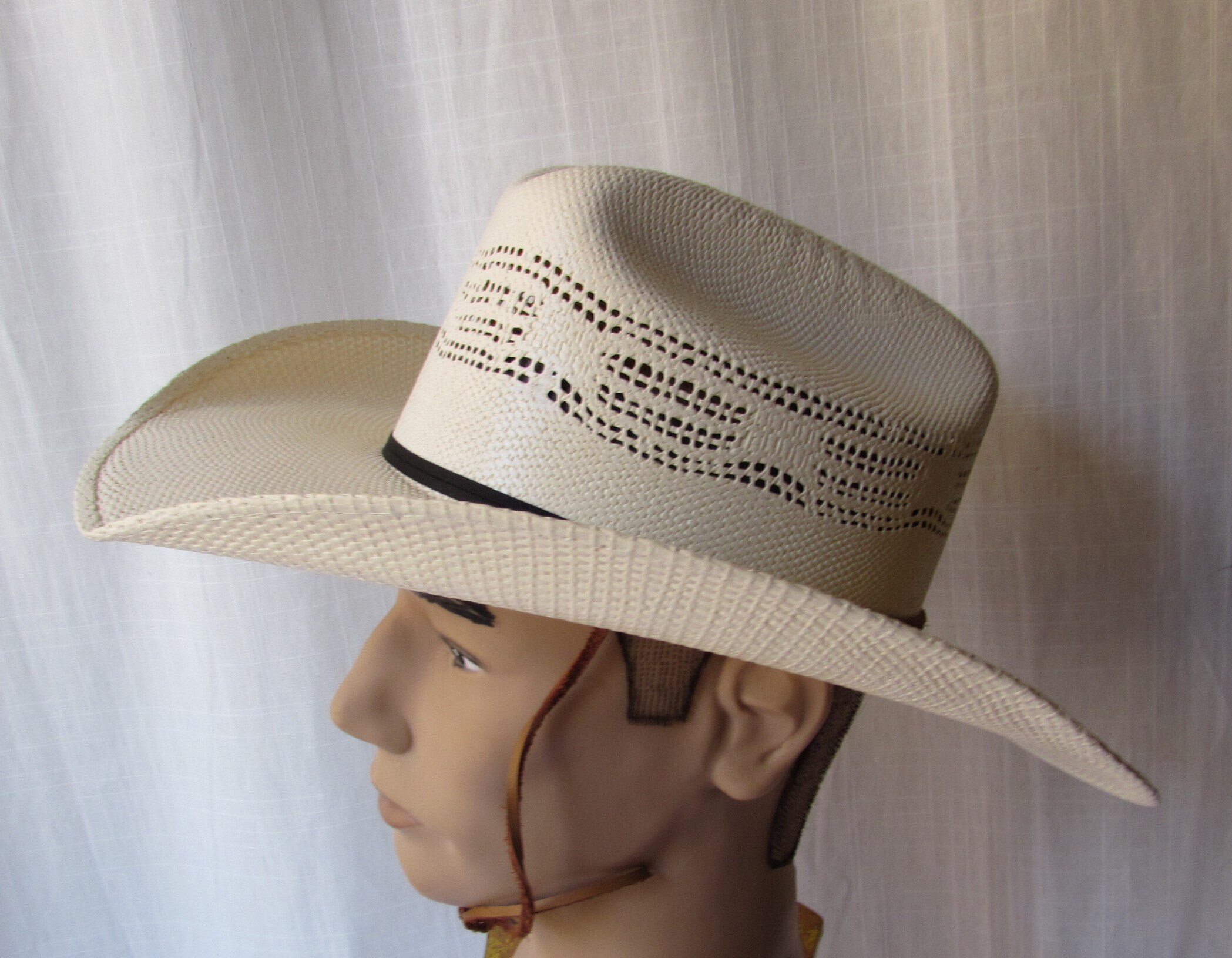 Crease Straw Western Hat Rodeo 
