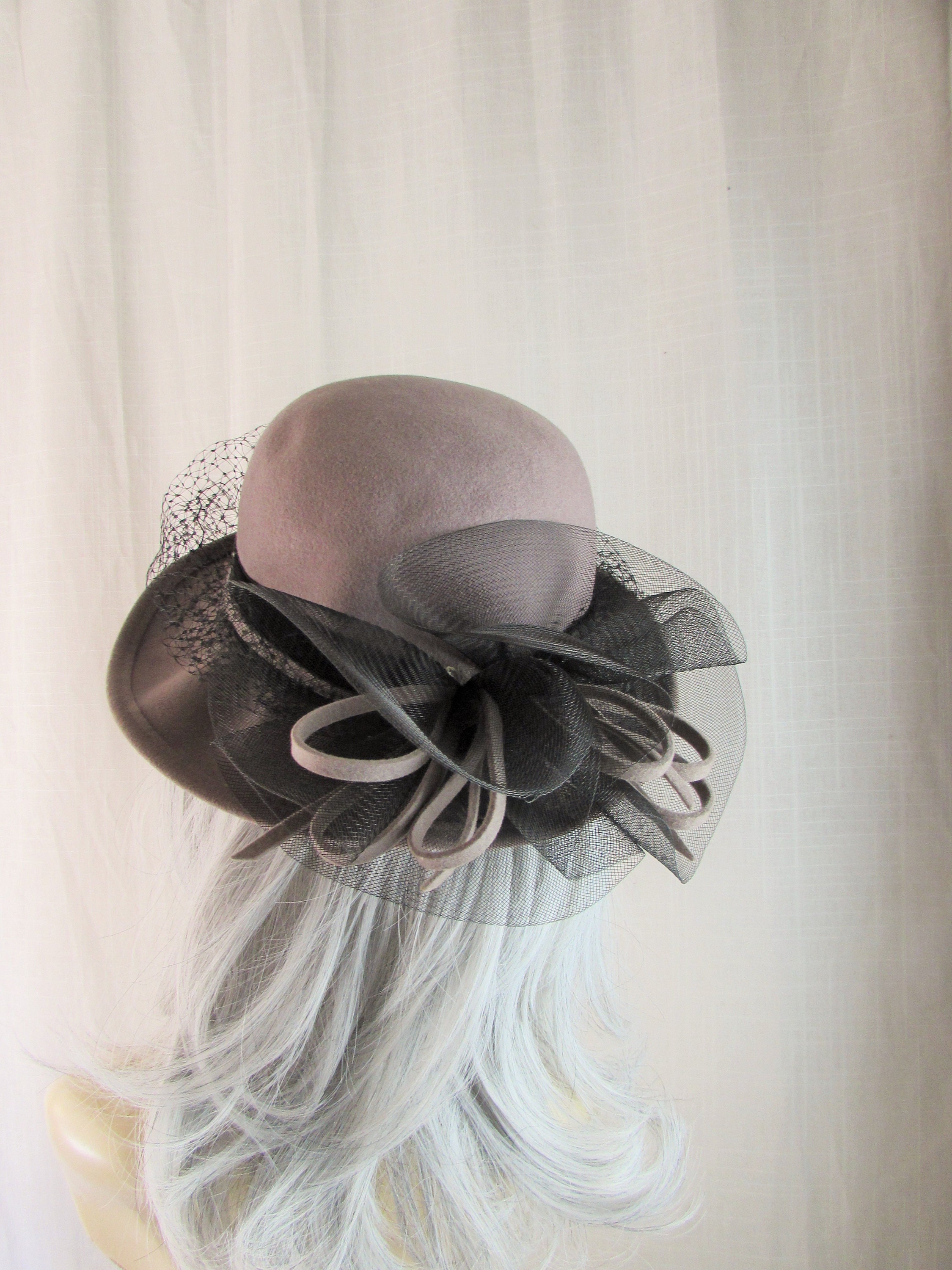 Unionmade Vintage Lime Green Floral Hat Veil Womens Size 22 Handmade USA Vintage Union Made Hat In Women main image 3