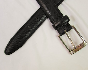 XL Black Leather Belt size 46 made in Canada