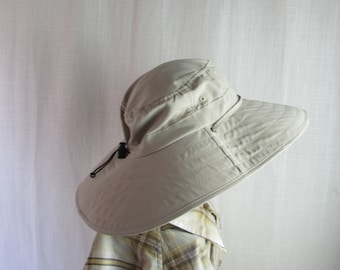 Chapeau de soleil pour pêche/camping 50 Protection solaire UPF Booney Hat jugulaire légère avec cordon de serrage