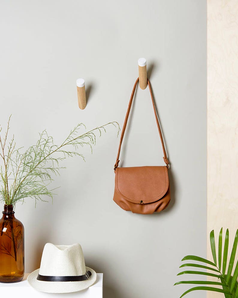 White Wall Hooks Entryway Coat Hooks Modern Decor WH01 B Etsy