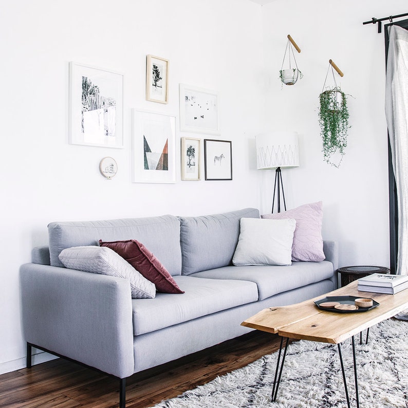 Plant Hanger Wood Hanging Planter Modern Macrame Plant image 7