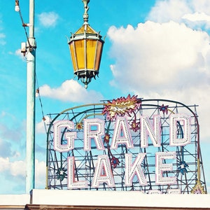 Grand Lake Merritt Pop Art Print: Retro Oakland California Pastel Print