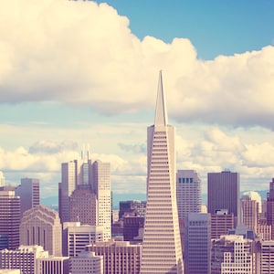 San Francisco Skyline Architecture Photography Print: SF Wall Art Print