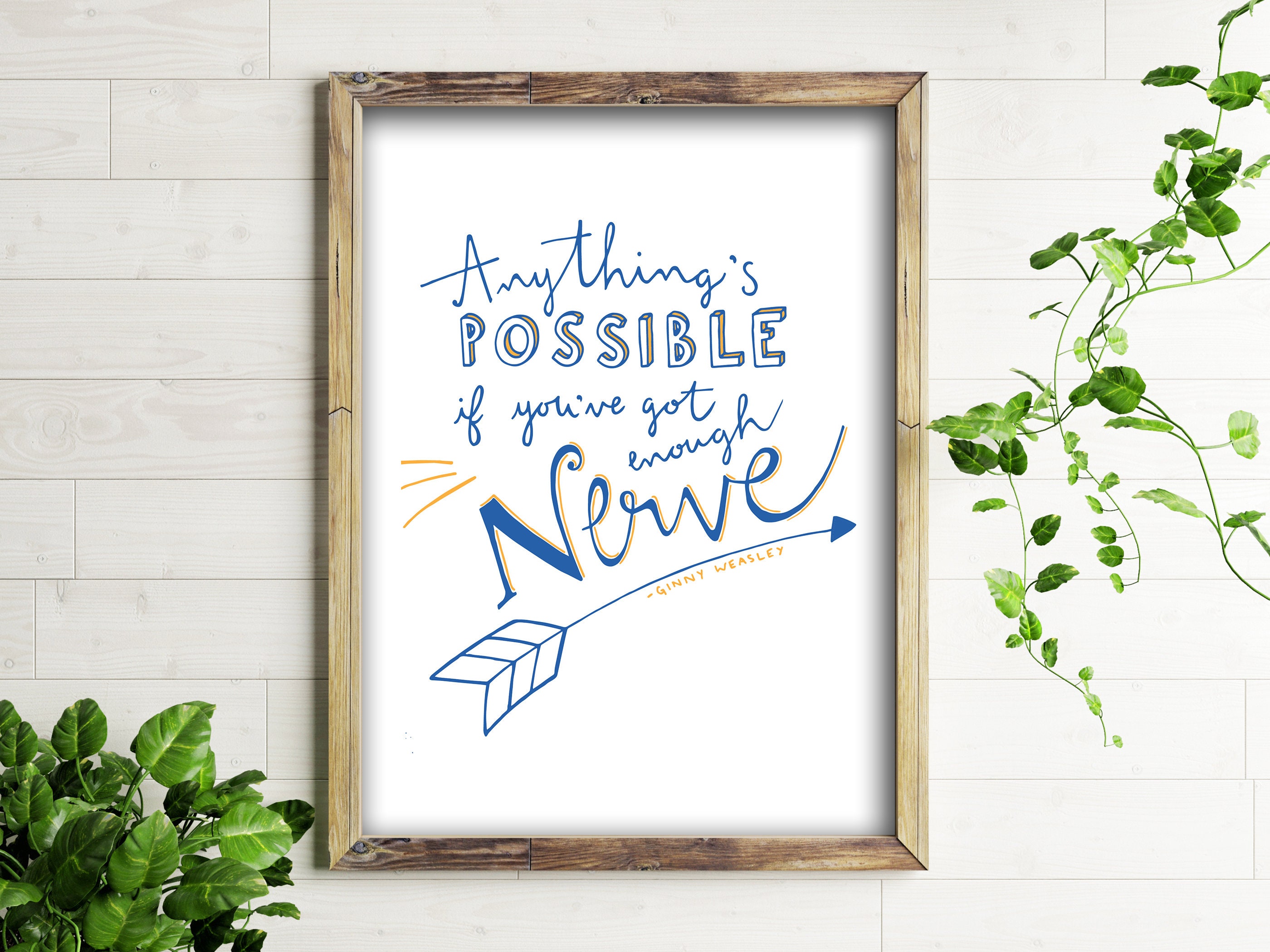Ginny Weasley Quote // 5x7 8x10 Digital Print // Harry ...
