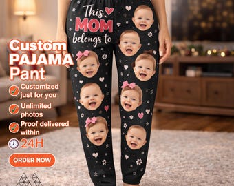 Pijamas personalizados para mamás con fotos - Conjunto de pijama personalizado para mamá