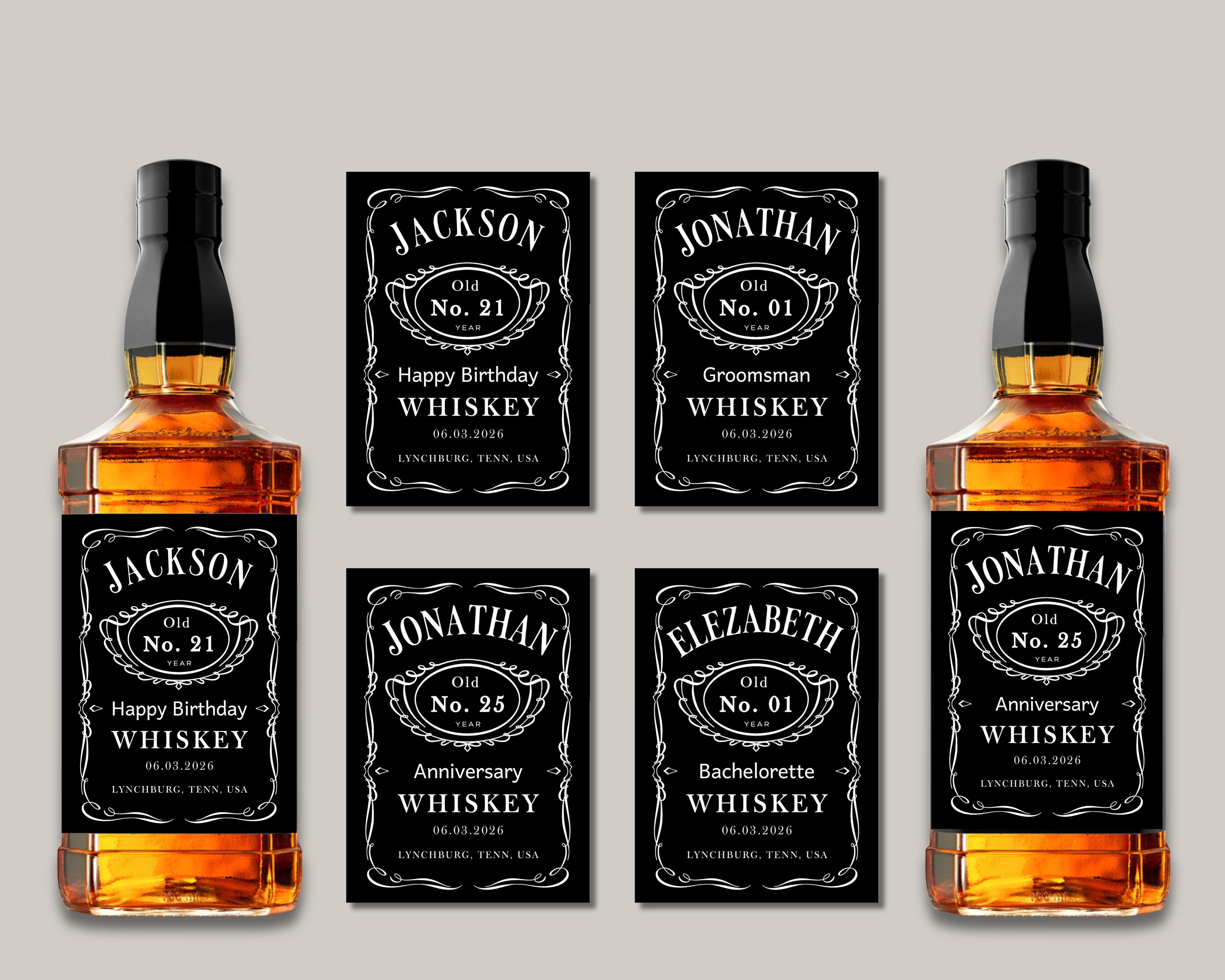 Custom Scotch Label Custom Whiskey Label Template: Birthday Party Favor, Bachelorette ...