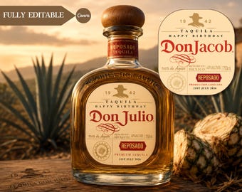 Mini party Favors Don Julio label tequila customized label for 21st birthday party Tequila gift for wedding custom party favors Tequila