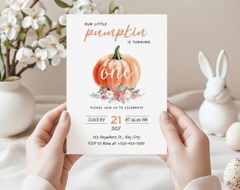 Little Pumpkin Baby Shower Bundle, Fall Pumpkin Baby Shower Invitation, Autumn Baby shower, Pumpkin Baby Shower Decorations, Games, Template