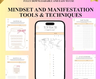 Advanced Abundance Manifestation Rituals & Law of Attraction Workbook | Digital Vision Board Planner | Self Care PDF