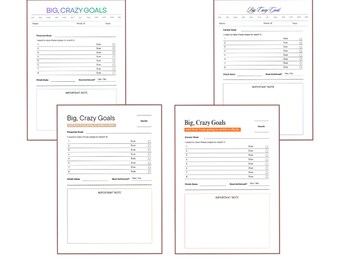 Abundance Mindset Manifestation Journal | Goal Setting Law of Attraction Workbook | Vision Board Planner | Self Care Wellness Journal