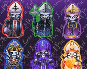 Holografische sticker Papas I-IV 4.25