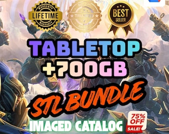 Pakiet 700 GB Tabletop STL – miniatury i scenerie do druku 3D