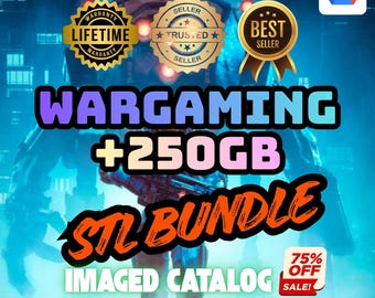 250 GB Wargaming STL Mega Pack – Miniatury, teren i podstawki do druku 3D