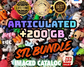 Kolekcja 200 GB Articulated STL – elastyczne modele do druku na miejscu