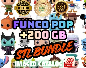 200 GB Funko Pop STL Mega Pack – figurki i przedmioty kolekcjonerskie do druku 3D