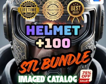 100 hełmów STL Mega Pack – hełmy do cosplayu i ekspozycji do druku 3D