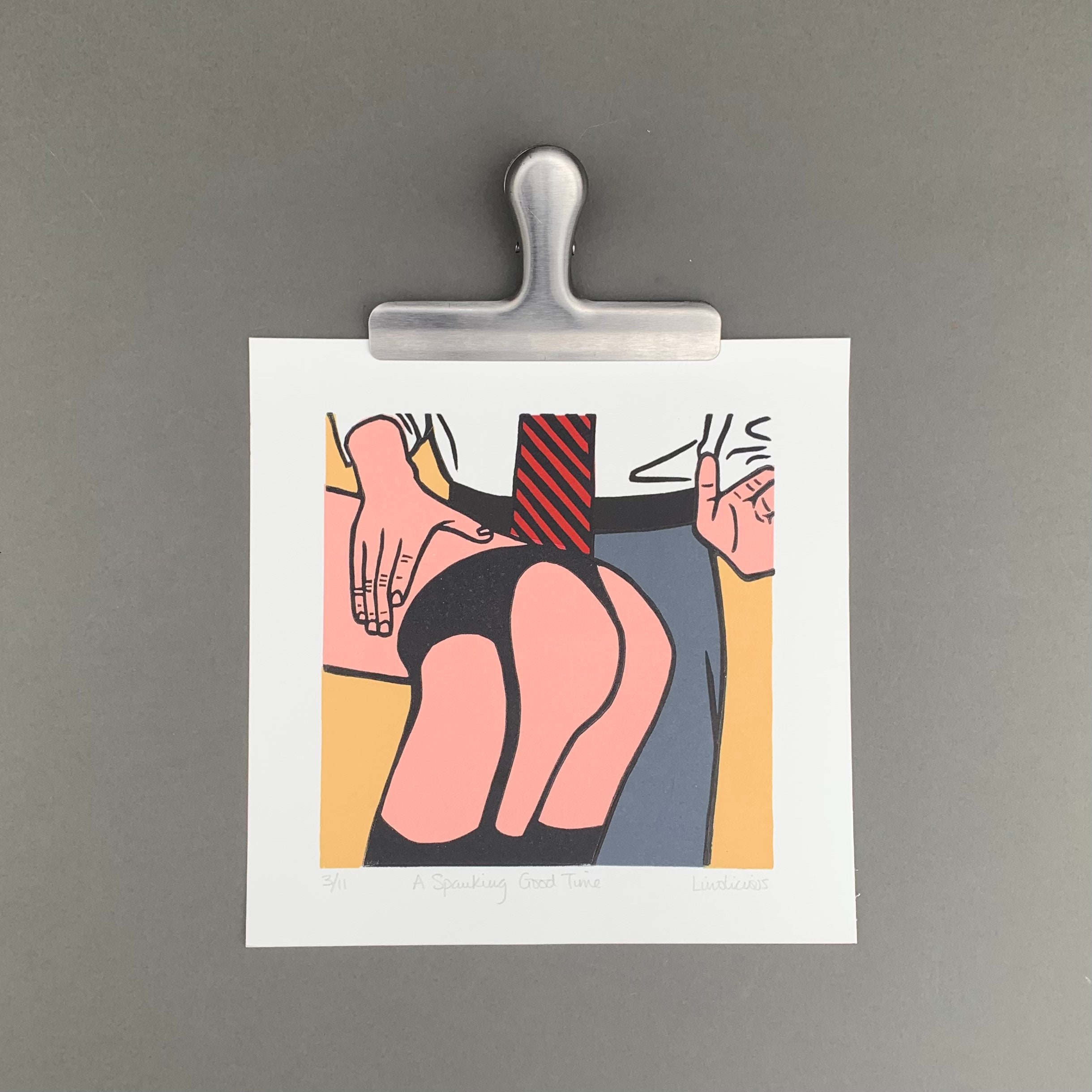 Spanking erotic art