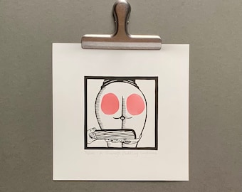 Erotic Art Print | A Thorough Paddling | BDSM Art Print