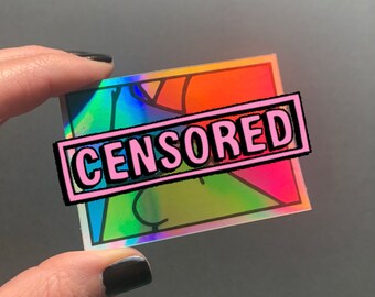 Sharing Is Caring Holographic Vinyl Kinky Sticker