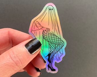 Holographic Vinyl Sticker | Hot Ghoul Halloween