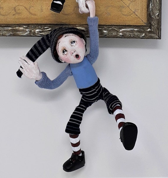 Jack And Jillsculpted Figure Doll In Shadowbox Etsy