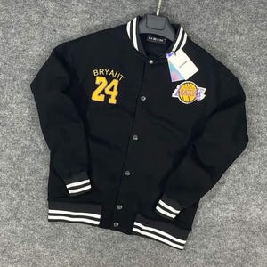Los Angeles Lakers Kobe Bryant 24 Varsity Jacket – Embroidered Bomber Streetwear