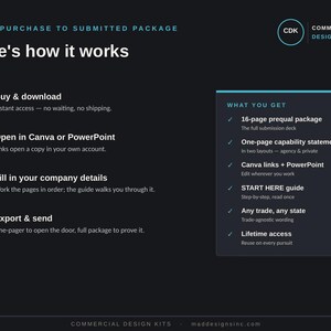 Modelo de Declaração de Capacidade do Contratante, Pacote de Pré-qualificação para Subcontratados, Editável em Canva e PowerPoint, Download Imediato imagem 4