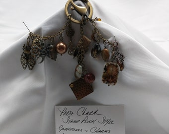 Steampunk Themed Purse Charm