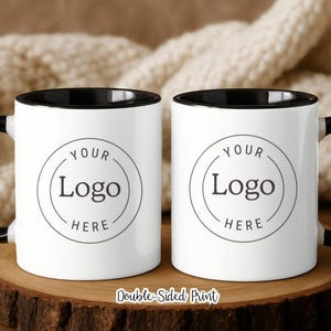 Custom Logo Mug for Business | Personalized Company Logo Coffee Cup | Bulk Branded Mugs | Corporate Gift or Employee Thank You Cup