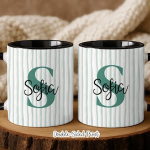 Custom Name & Initial Mug| Personalized Coffee Cup with Name| Monogram Name Mug Gift| Birthday, Christmas, Mother's Day,Bridesmaid Gift Idea