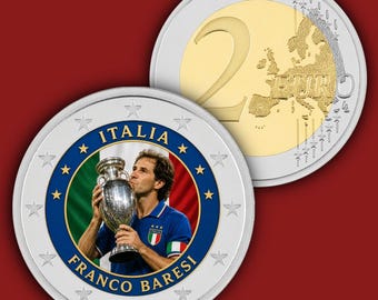 ITALY - FRANCO BARESI Euro Coloured Unc Color Coin